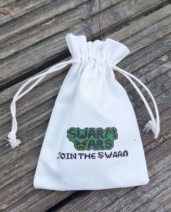 Official Swarm Wars Drawstring Bag